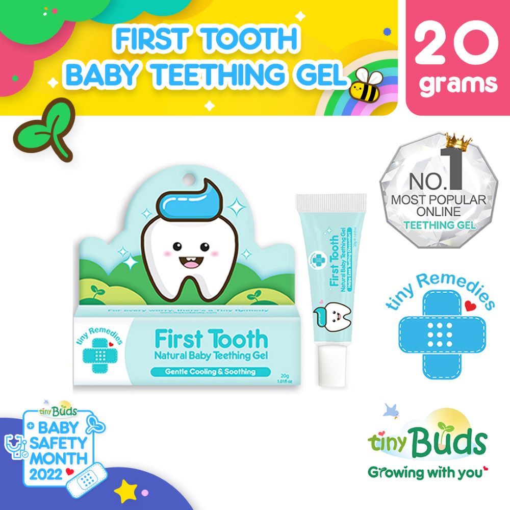 Tiny Remedies First Tooth Natural Baby Teething Gel (20g) Shopee