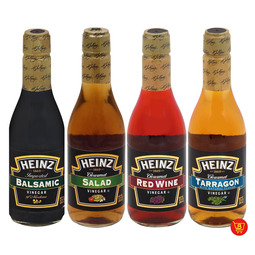 Heinz Gourmet Vinegar (Balsamic Vinegar, Salad Vinegar, Red Wine