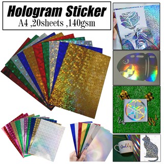 holographic sticker paper a4 size 8.2