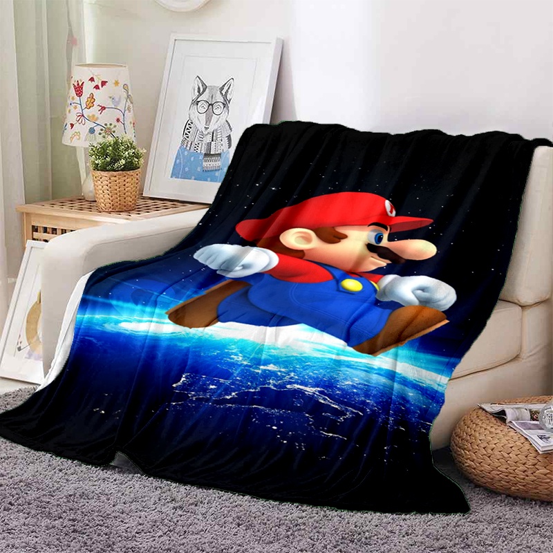 Creative Nintendo Game Character Blanket Super Mario Brothers Anime Luigi 3D Printing Rectangular Sofa Bed Unique Flannel Soft Warm Hand Fleece Can Be Customized a44 Shopee Philippines