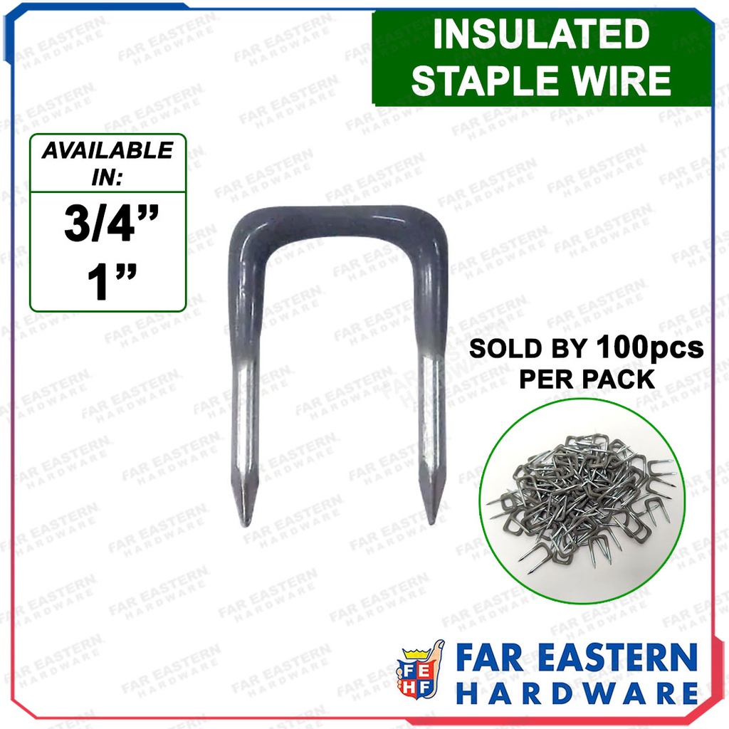 Insulated Staple Wire Staples 3/4