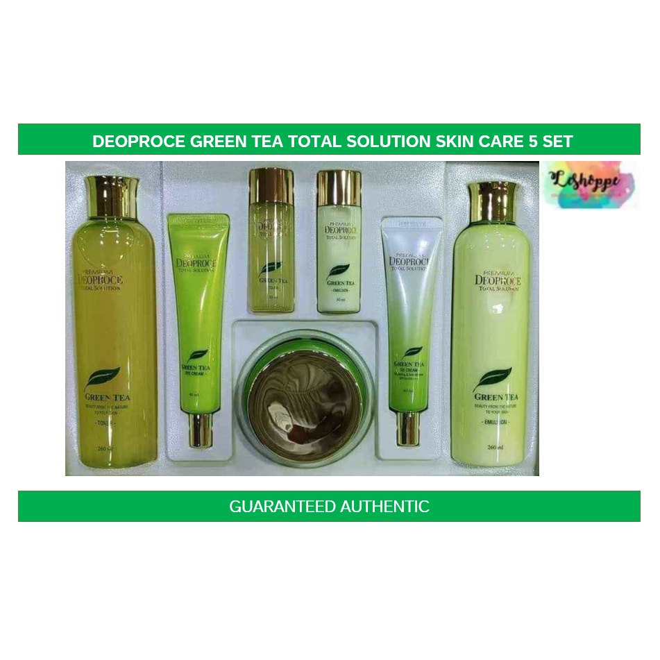 DEOPROCE GREEN TEA TOTAL SOLUTION SKIN CARE 4 SET Shopee Philippines
