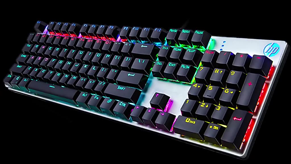 HP GK400F Wired Mechanical Keyboard Floating Keycap Full Key Anti ...