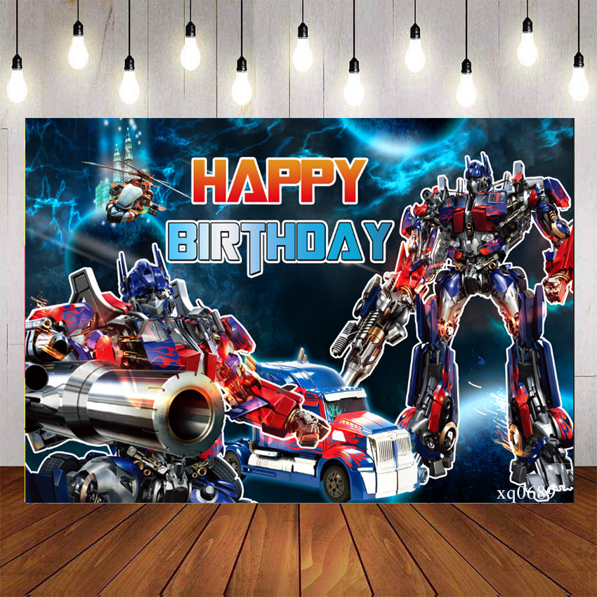 Transformers Optimus Prime Cars Backdrop For Photography Baby Shower ...