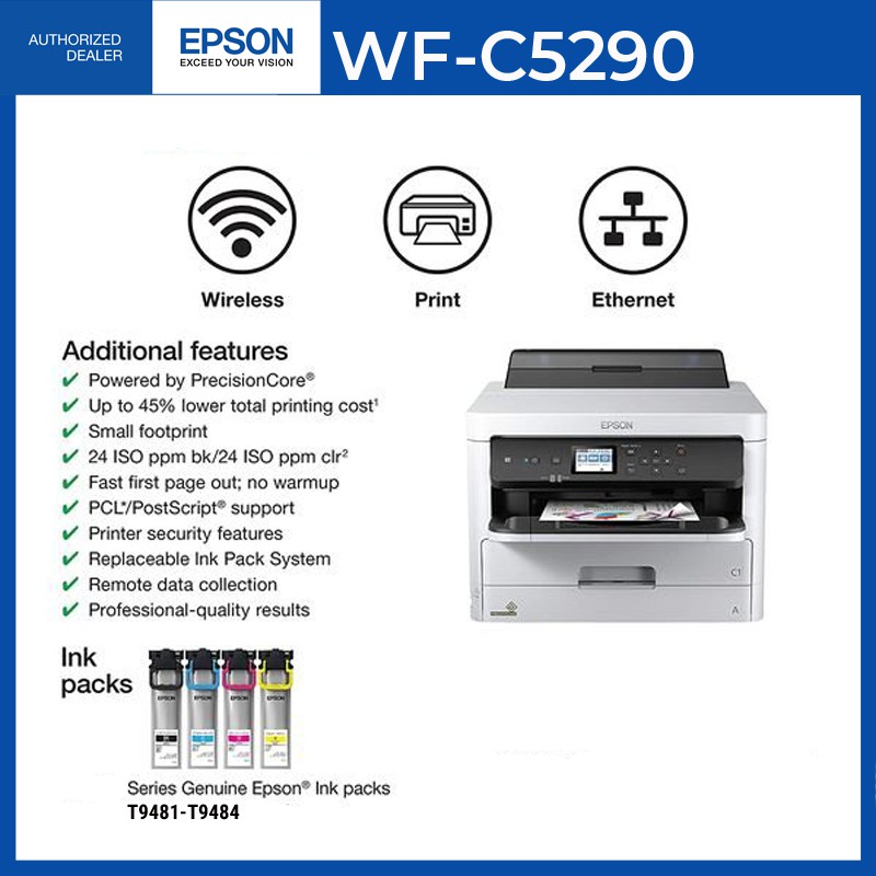 Epson C5290 WorkForce Printer WiFi Auto Duplex Inkjet Printer ...