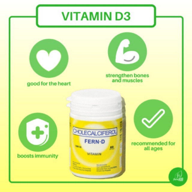 [Authentic] FernD Cholecalciferol Vitamin D3 Shopee Philippines