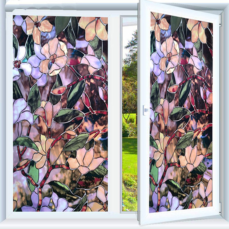 30/35/40/45/50/55 x 100cm Privacy Solar Window Film Static Non-adhesive ...
