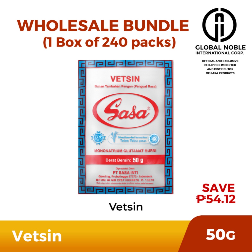 [1 box of 240 packs] Sasa Vetsin 50g | Shopee Philippines