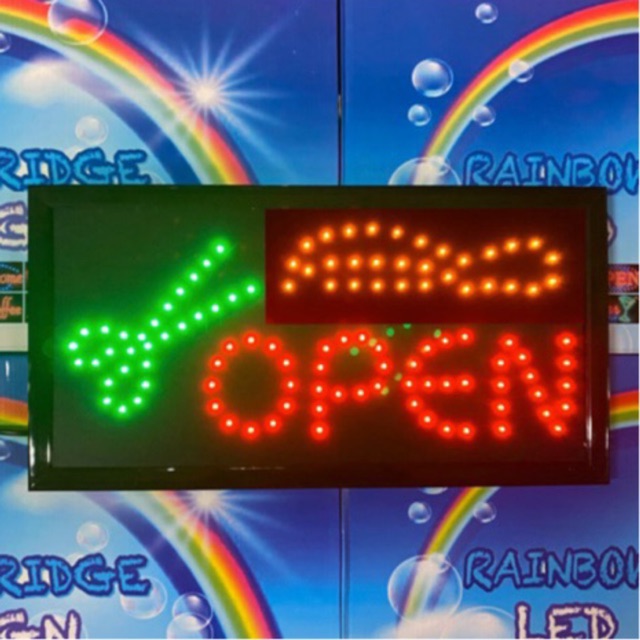 OPEN TING - RAINBOW BRIDGE LED SIGNAGE (New-Small-Large) #SIZE: W48cm ...