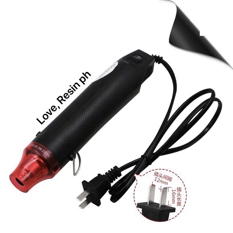 Portable Mini Heat Gun for soft pottery, thermal shrinkage, resin craft