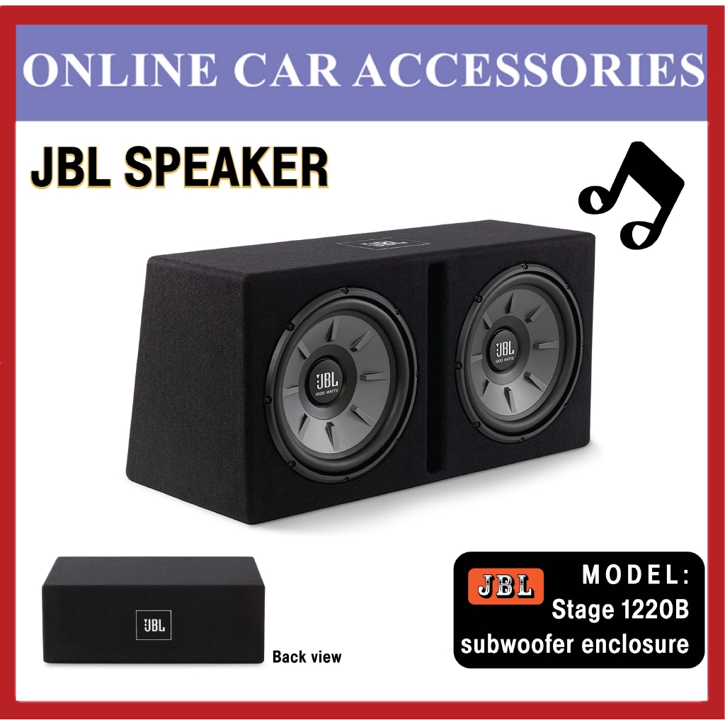 JBL Stage 1220B Dual 12"" Subwoofer with Enclosure Shopee Philippines