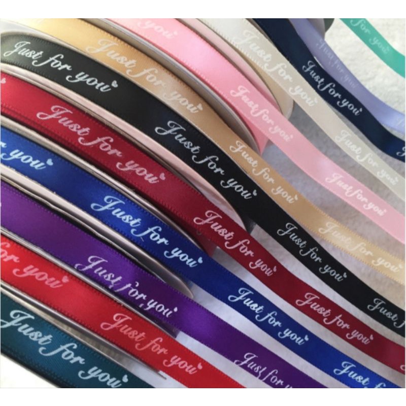 Satin / Chiffon Letter Ribbon 2meters Free extra 15 to 23inches ...