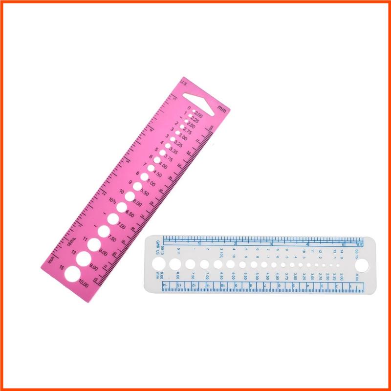 Zone Plastic All In One Measure Ruler Useful Needle Gauge Sewing Ruler ...
