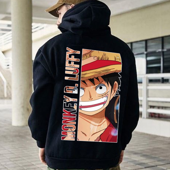 Anime Oversize Casual Fashion pullover jacket One Piece Design Unisex hoodie sweater trendy