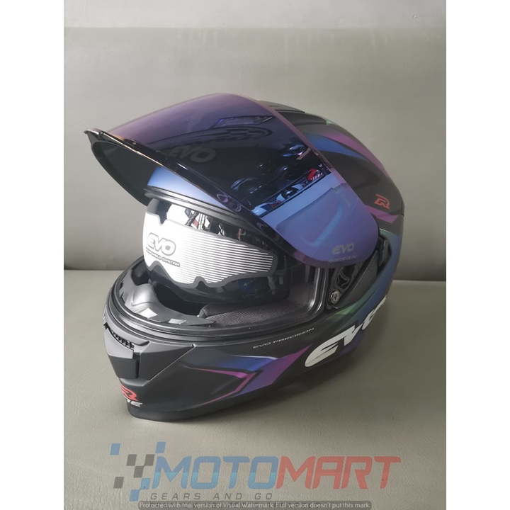 EVO HELMET GTPRO RENEGADE ONE (PURPLE) Shopee Philippines
