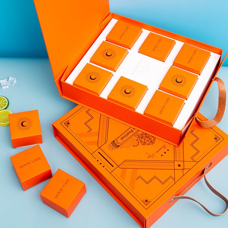 8 Pack Mid-Autumn Festival Mooncake Box Packaging Box Cake Gift Box ...