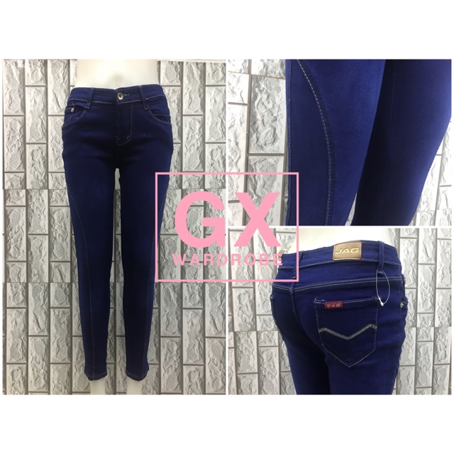 Royal Blue Skinny Jeans with Side Line. | Shopee Philippines