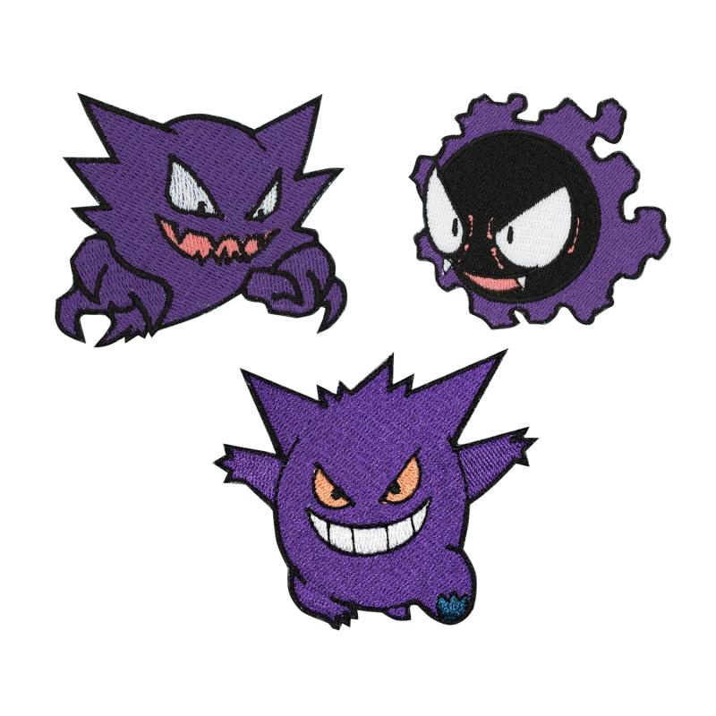 Geng Ghost Pokémon Embroidery Badge Cloth Stickers Clothes Canvas Shoes ...