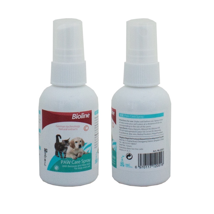 Bioline PawCare Spray for Dogs and Cats 50ml Shopee Philippines