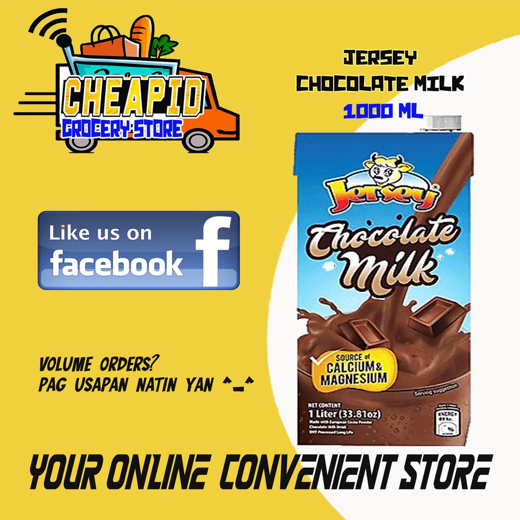 Jersey Chocolate Milk Drink 1L Shopee Philippines