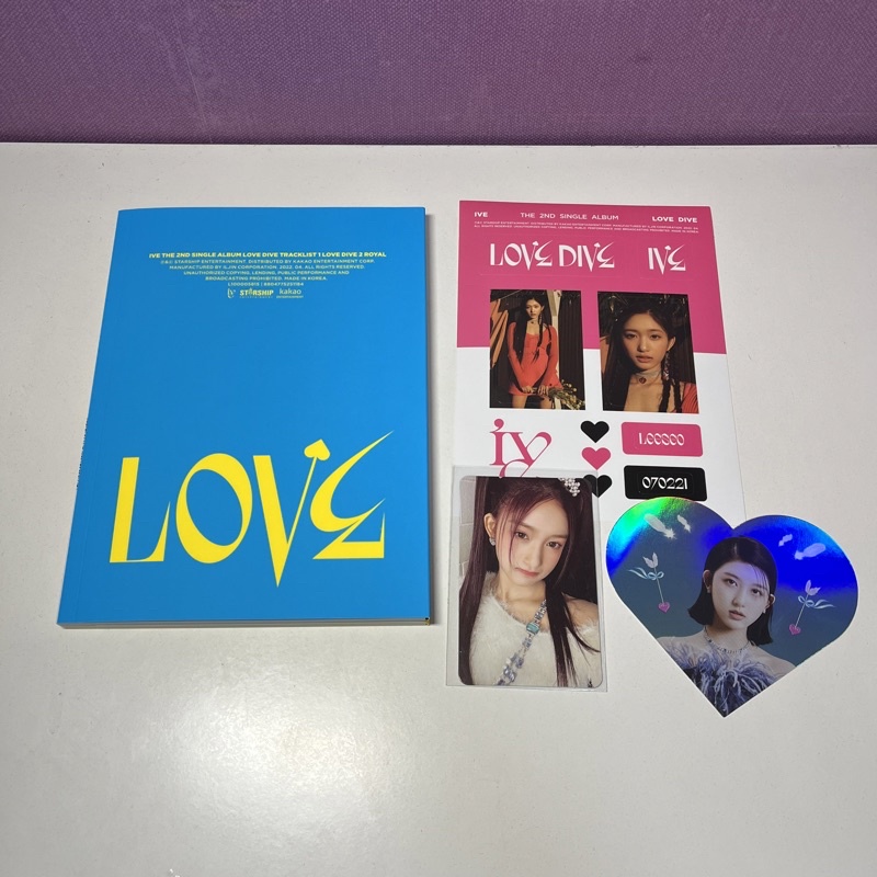 [ONHAND] IVE Love Dive version 2 album tingi (leeseo photocard, leeseo ...