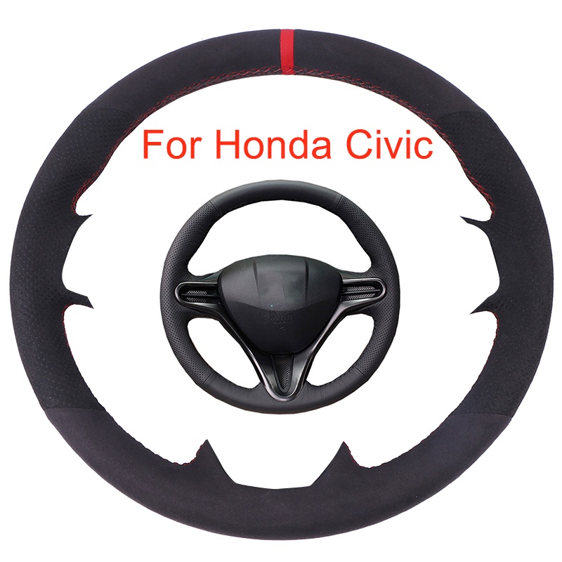 MEWANT Stuurwiel Cover voor Honda Civic 10 2016-2021 / CR-V CRV 2017-2021 / Helderheid 2018-2021 / CRV stuurwiel accessoires