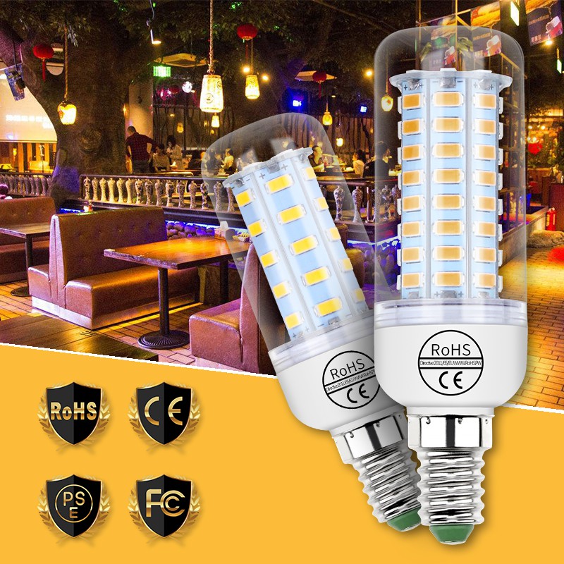 220V Led Bulb E27 Corn Lamp E14 Candle Lights Led Bulbs 5730 GU10 Light ...