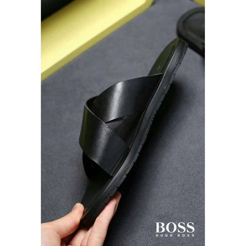 Hugo boss leather on sale sandals