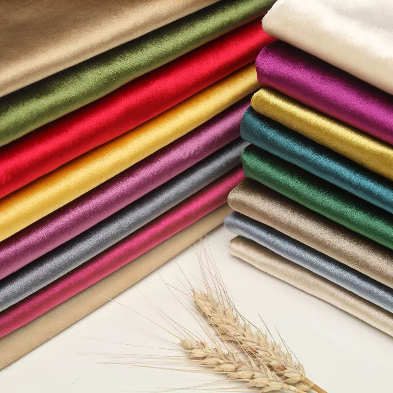 (NEW ARRIVALS)(25 COLOR)Plush Velvet Fabric /Sofa Upholstery Fabric ...