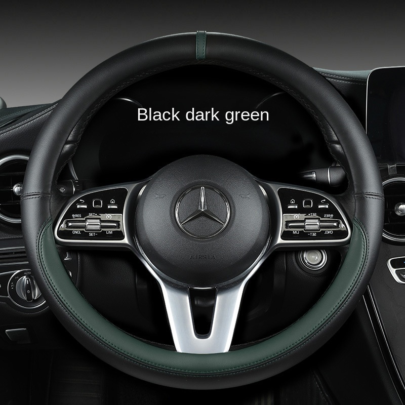 Simple Leather PU UV Resistant Car Steering Wheel Cover Specific Car