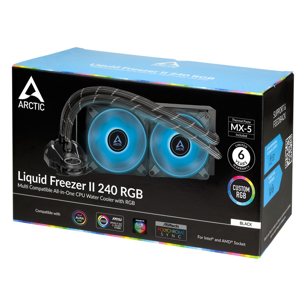 Arctic Liquid Freezer Ii 240 RGB Multi Compatible All-In-One Cpu Water ...