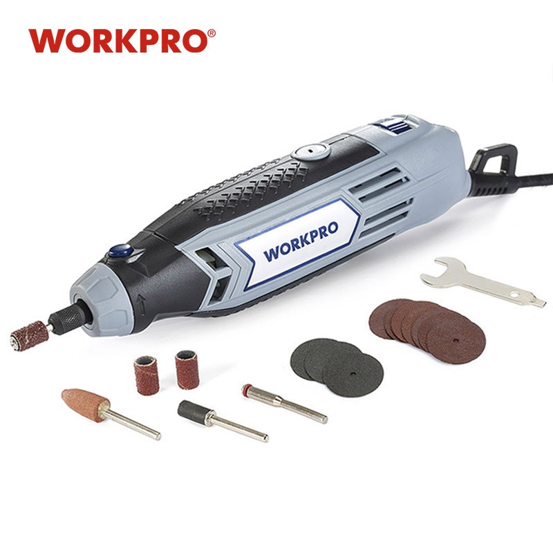 Workpro Mini Electric Grinding Set 130w Dc Drill Accessories Grinder