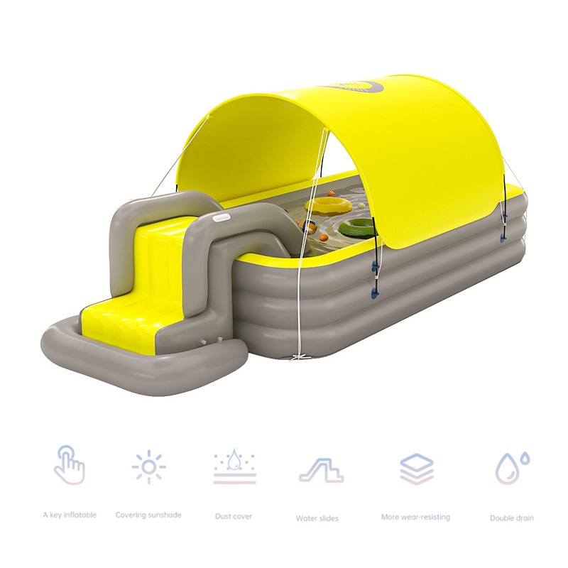 Swimming Pool Inflatable Slide Swimming Pool Supply Portable Water Play ...