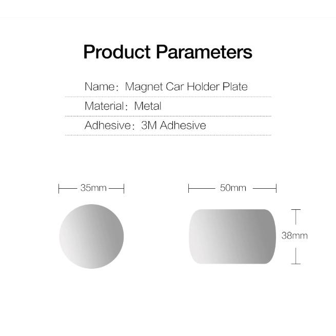 Manila 0.5mm Ultra Thin Metal Plate Disk Iron Sheets For With Adhesive 1pc