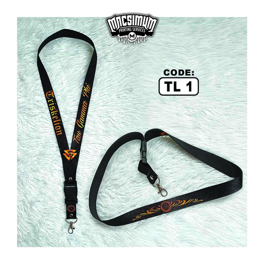 TRISKELION ID LACE LANYARD TAU GAMMA PHI | Shopee Philippines