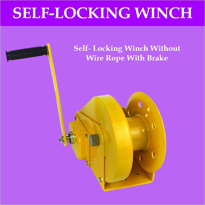 1200LBS 1800lbs 2600LBs Self Locking Winch Hand Brake Winch Without