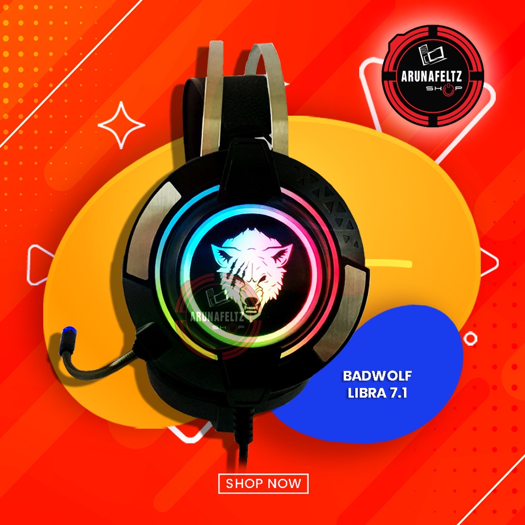 Libra 7.1 RGB Monster Gaming Headset Badwolf