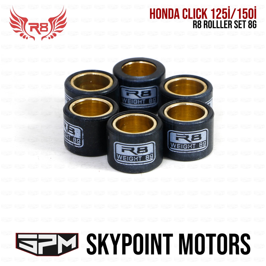 Original Roller Weight Flyball Set 6 PIECES 8G for Honda Click