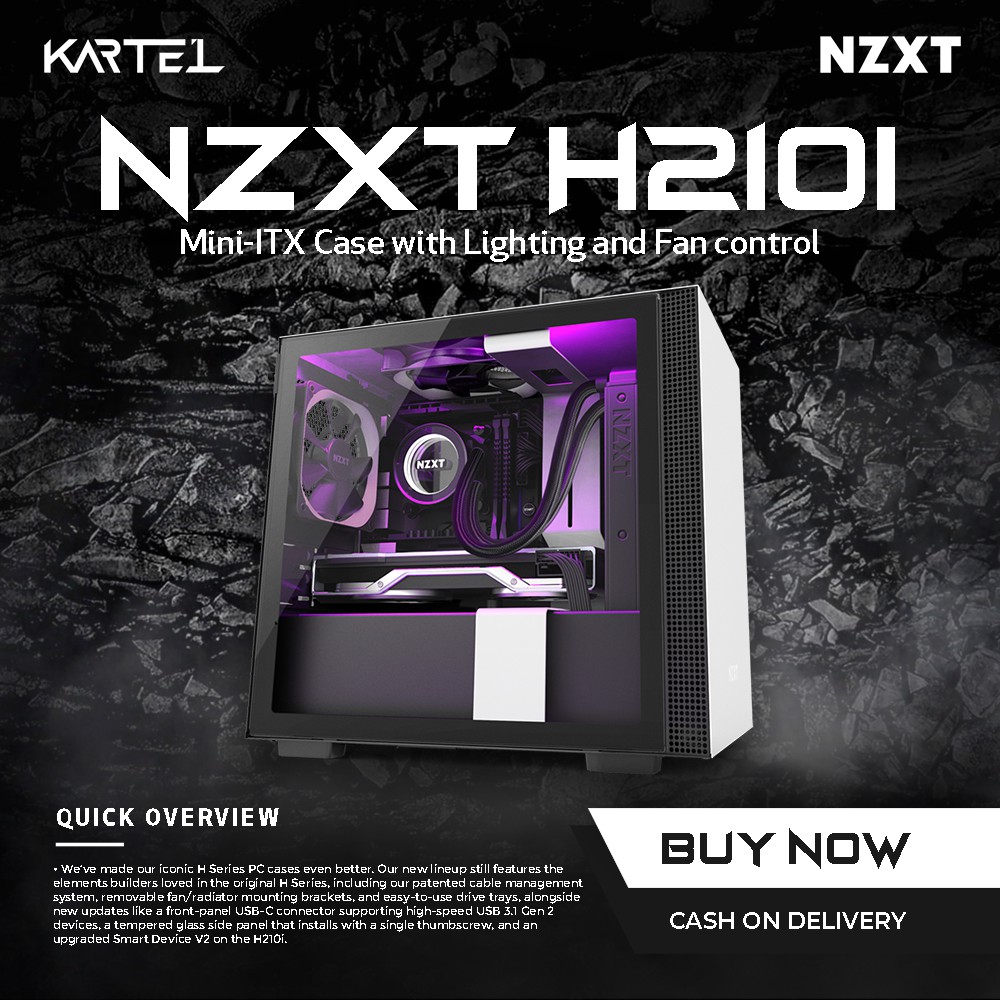 NZXT H210i Series - Mini-ITX Case With Lighting And Fan Control (CA ...