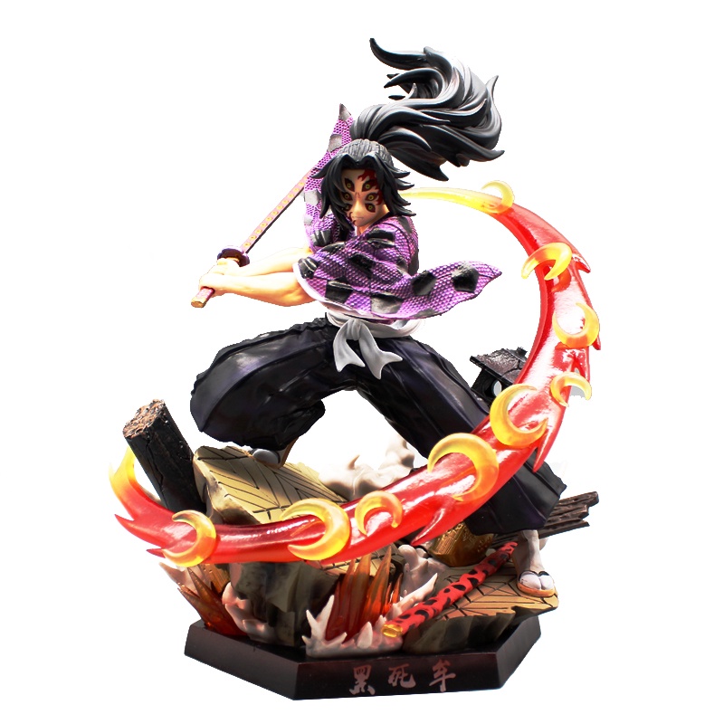 28cm Demon Slayer Juuni Kitsuki Kokushibou Figure Tsugikuni Michikatsu ...