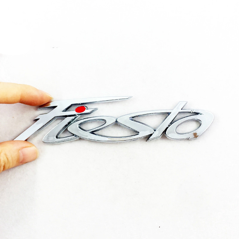 Chrome FIESTA Letter Logo Car Auto Rear Trunk Emblem Badge Sticker ...