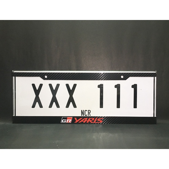 Car Plate Cover for Toyota GR Yaris Carbon Fiber Design Shopee