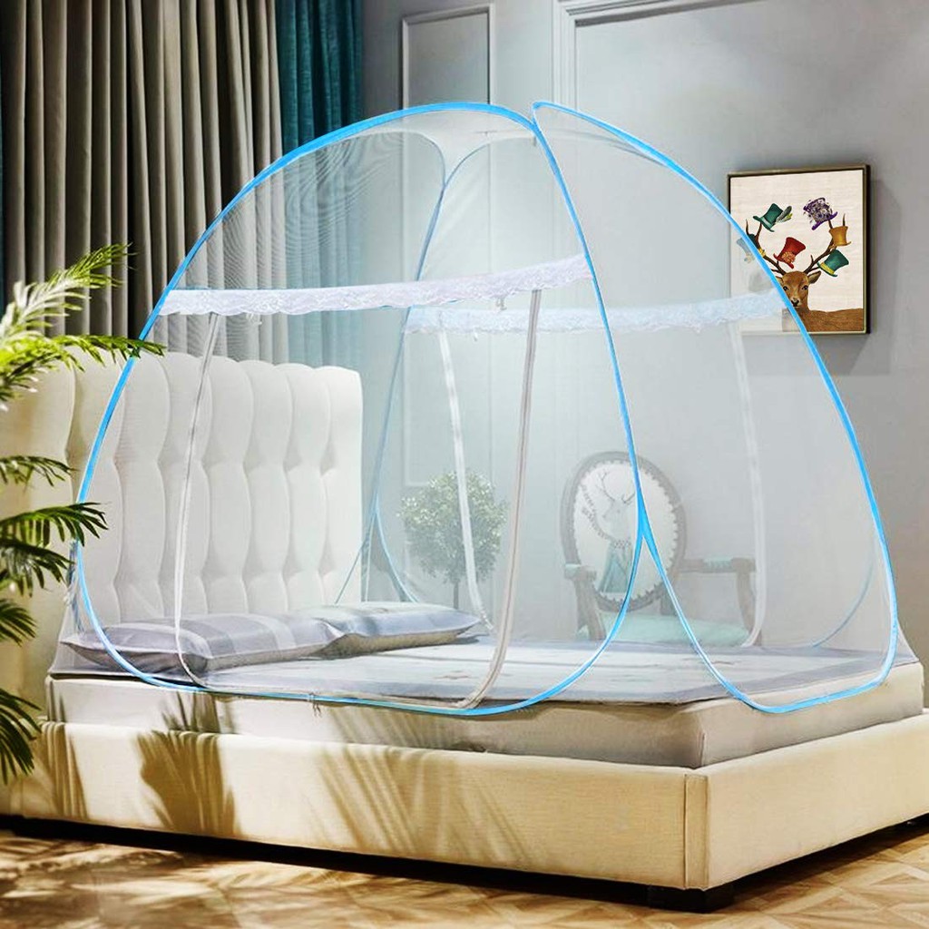 Mosquito Net Tent with Bottom Folding Design for Bedroom and Outdoor Trip Finest Holes 1.5 M Shopee Philippines