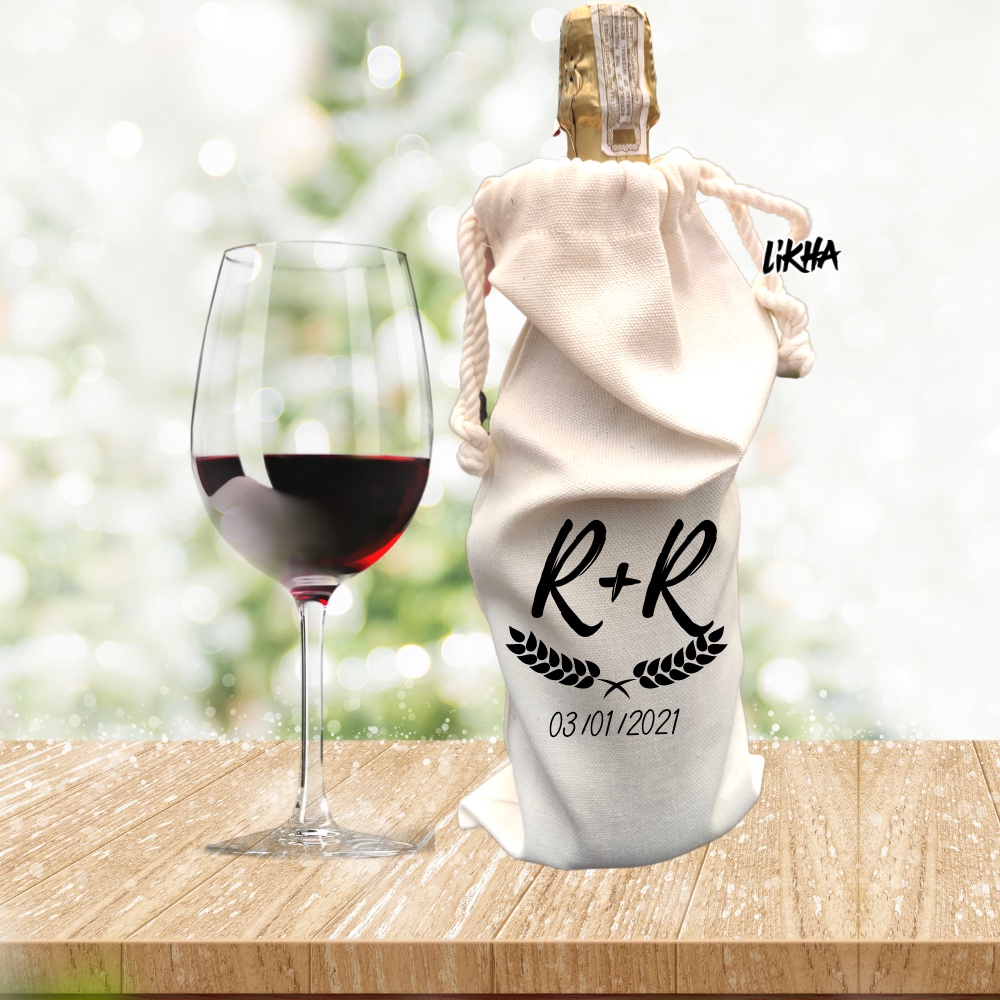 Personalized wine tote hotsell