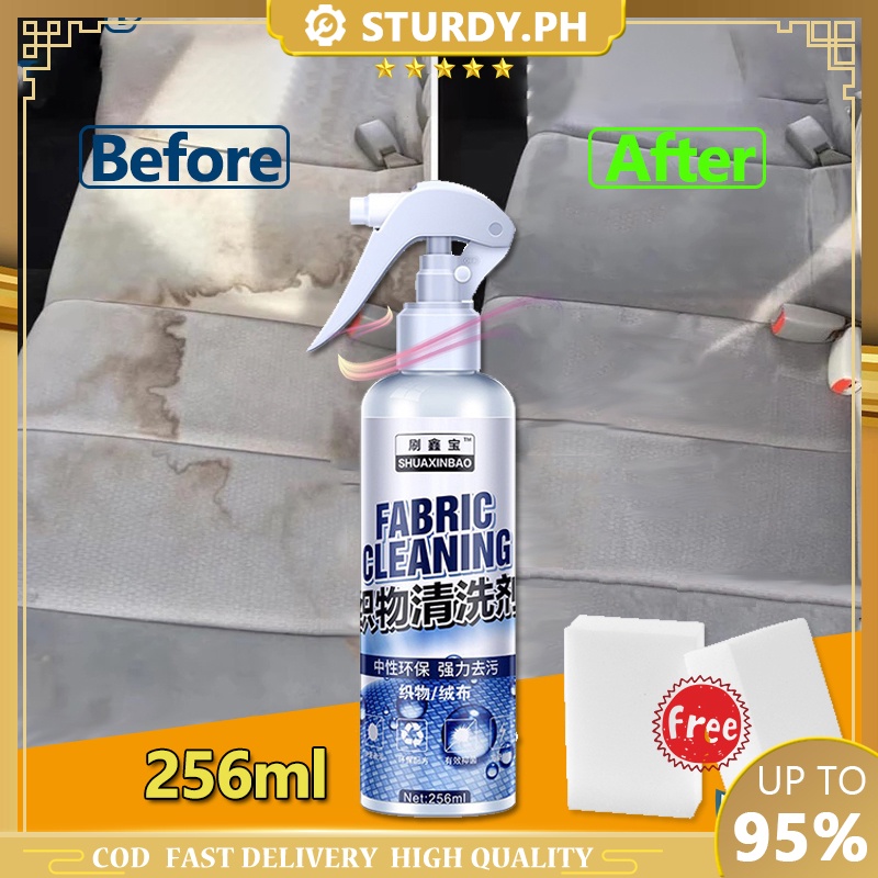 256ML Fabric Cleaner Car Interior Polished Leather Cleaner Dashboard Seat Decontamination