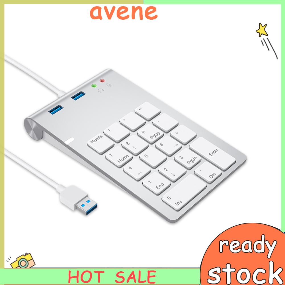 18 Keys Numeric Keypad Numpad USB HUB Digital Keyboard for Laptop