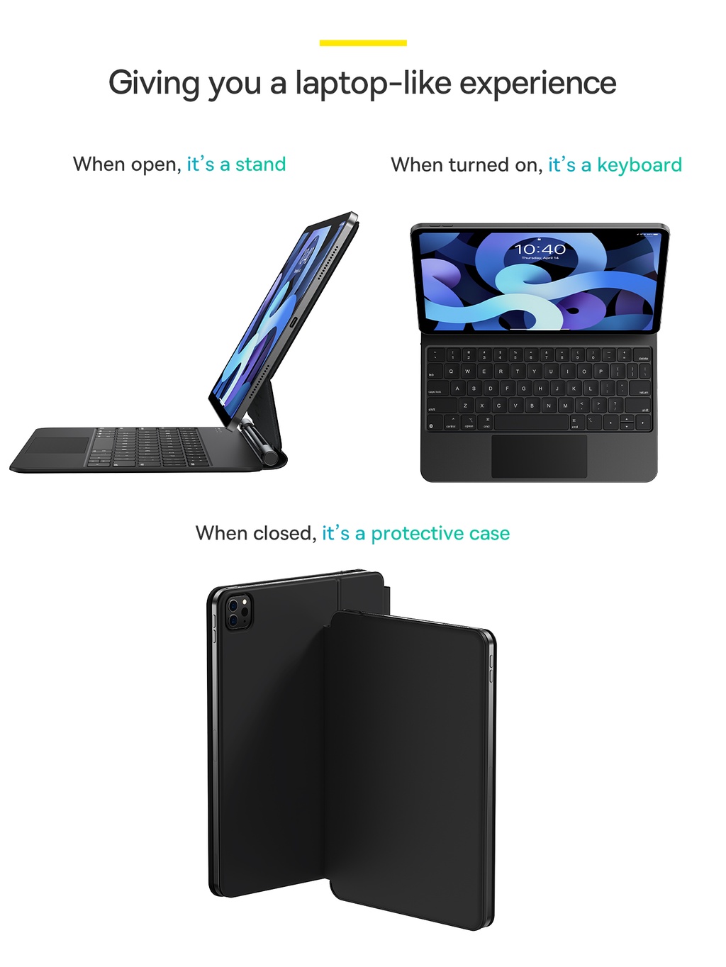 Baseus Original Keyboard Protective Case For Pad Pro 11inch（2018/2020 ...
