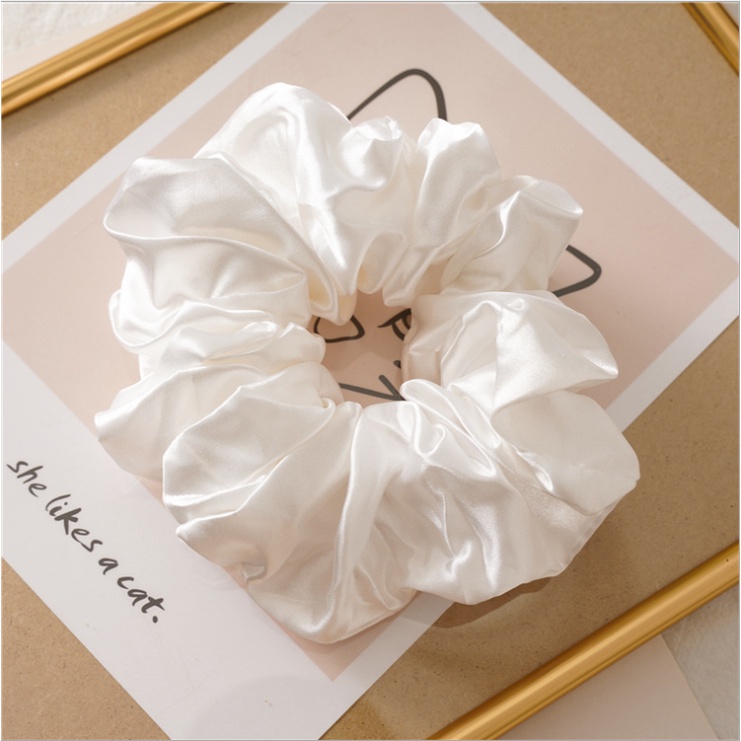 Scrunchies Silk Scrunchie Hair Tie Fashion Korean Hair Accessories Hair
