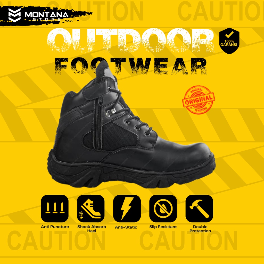 Pdl Rockwell Low Original Safety Tactical Shoes Iron Tip King Krisbow