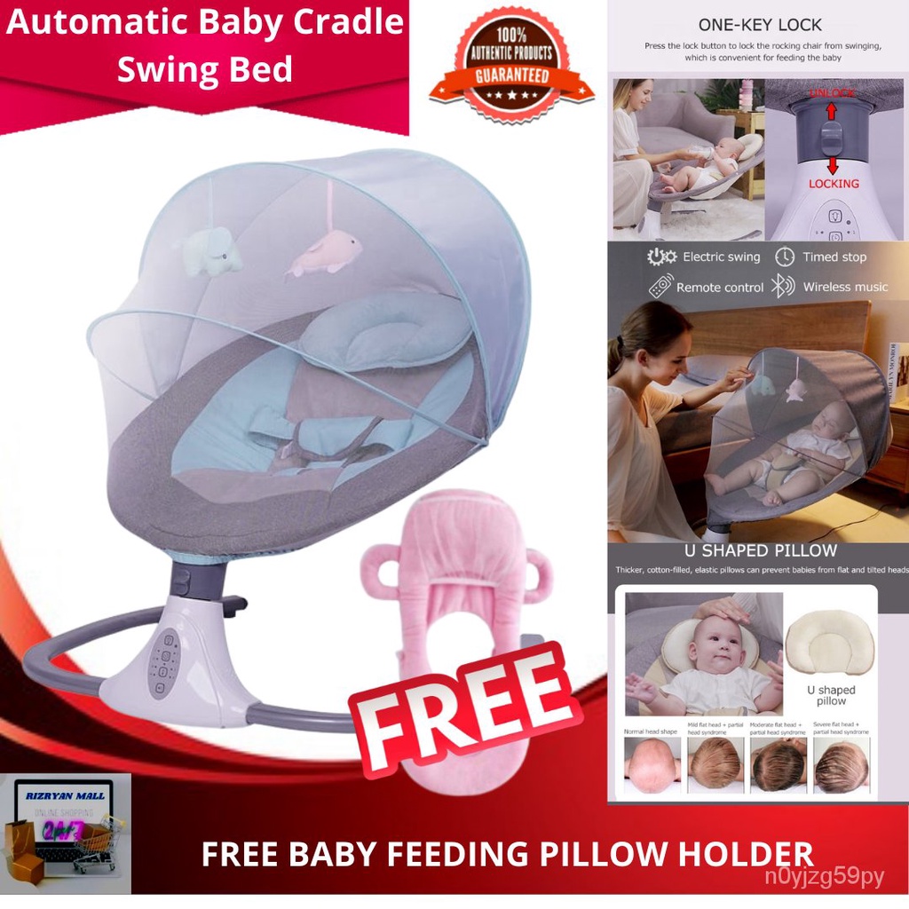 Rizryan Mall Electric Baby cradle Swing Automatic Bed , Baby bed Cradle